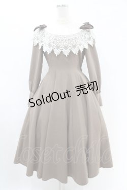 画像1: Innocent World / リボンレースワンピース M モカ×生成/Mocha×Beige H-25-07-05-1027-IW-OP-NS-ZH