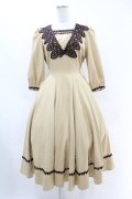 Innocent World / ロワールワンピース M マロン×ショコラ/Marron x Chocolat H-25-07-05-1028-IW-OP-NS-ZH