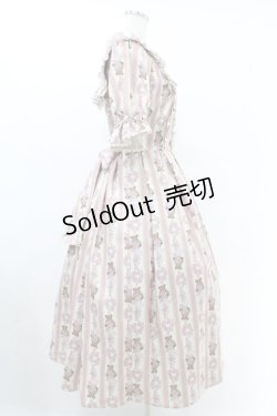 画像3: axes femme kawaii / RosyBear柄ワンピース M アイボリー H-25-07-05-1029-AX-OP-NS-ZH