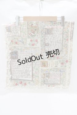 画像1: Jane Marple / Strawberry booksスカーフ  アイボリー H-25-07-05-061-JM-ZA-KB-ZH