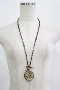 画像2: Q-pot. / ALICE-Melty Pocket Watch Necklace  ブロンズ H-25-07-05-074-QP-AC-KB-ZH