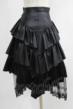 画像2: BPN / アシメフリルスカート  黒 H-25-07-05-012-GO-SK-KB-ZH