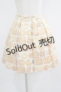 Emily Temple cute / MILK BISCUITプリーツスカート M アイボリー H-25-07-05-013-ET-SK-KB-ZH