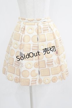 画像1: Emily Temple cute / MILK BISCUITプリーツスカート M アイボリー H-25-07-05-013-ET-SK-KB-ZH