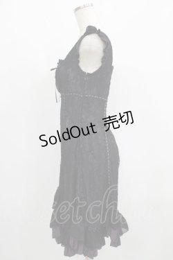 画像2: BPN / レースフリルワンピース  パープル×ブラック H-25-07-05-016-GO-OP-KB-ZH