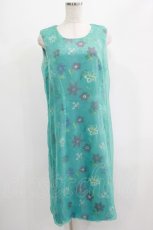 画像1: 【SALE】Jane Marple Dans Le Salon / オーガンジーフラワードレス  サックス H-25-12-15-1001-JM-OP-KB-ZT036 (1)