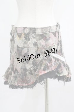 画像3: alice auaa / くるみ釦フリルミニスカート 3（約9号） フラワー H-25-07-05-020-AA-SK-KB-ZH