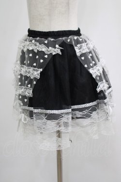 画像2: Drug Honey / チュールレーススカート  黒×白 H-25-07-05-024-PU-SK-KB-ZH