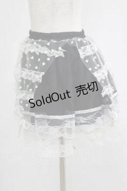 画像2: Drug Honey / チュールレーススカート  黒×白 H-25-07-05-024-PU-SK-KB-ZH