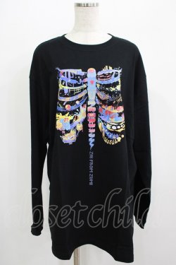 画像1: QOOZA / QOOZA×zumi Costal Long Sleeve Tee  黒 H-25-07-06-032-PU-TO-KB-ZH