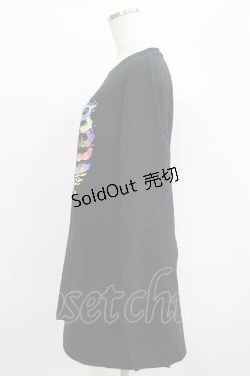 画像2: QOOZA / QOOZA×zumi Costal Long Sleeve Tee  黒 H-25-07-06-032-PU-TO-KB-ZI (2)