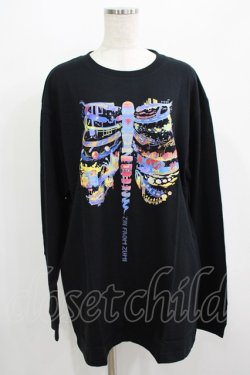 画像1: QOOZA / QOOZA×zumi Costal Long Sleeve Tee  黒 H-25-07-06-033-PU-TO-KB-ZH