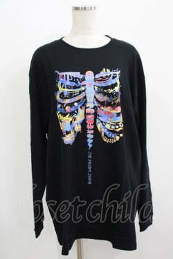 画像1: QOOZA / QOOZA×zumi Costal Long Sleeve Tee  黒 H-25-07-06-034-PU-TO-KB-ZH