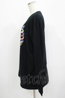 画像2: QOOZA / QOOZA×zumi Costal Long Sleeve Tee  黒 H-25-07-06-034-PU-TO-KB-ZH