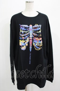画像1: QOOZA / QOOZA×zumi Costal Long Sleeve Tee  黒 H-25-07-06-035-PU-TO-KB-ZH