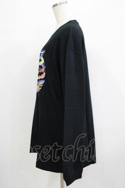 画像2: QOOZA / QOOZA×zumi Costal Long Sleeve Tee  黒 H-25-07-06-035-PU-TO-KB-ZH