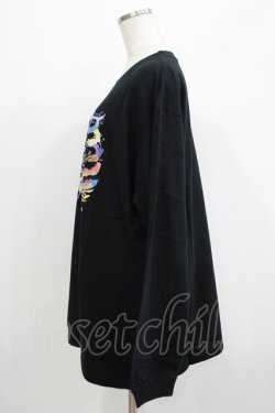 画像2: QOOZA / QOOZA×zumi Costal Long Sleeve Tee  黒 H-25-07-06-036-PU-TO-KB-ZH