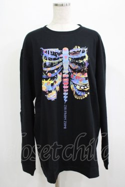 画像1: QOOZA / QOOZA×zumi Costal Long Sleeve Tee  黒 H-25-07-06-037-PU-TO-KB-ZH