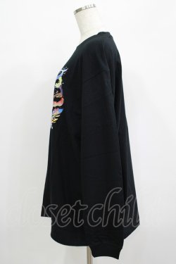 画像2: QOOZA / QOOZA×zumi Costal Long Sleeve Tee  黒 H-25-07-06-037-PU-TO-KB-ZH