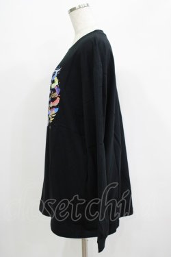 画像2: QOOZA / QOOZA×zumi Costal Long Sleeve Tee  黒 H-25-07-06-039-PU-TO-KB-ZH