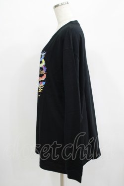 画像2: QOOZA / QOOZA×zumi Costal Long Sleeve Tee  黒 H-25-07-06-040-PU-TO-KB-ZH