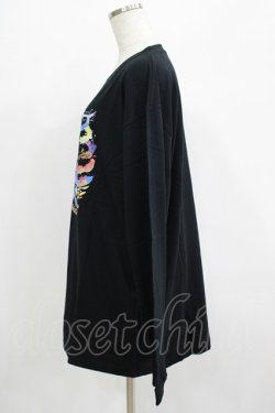画像2: QOOZA / QOOZA×zumi Costal Long Sleeve Tee  黒 H-25-07-06-041-PU-TO-KB-ZH