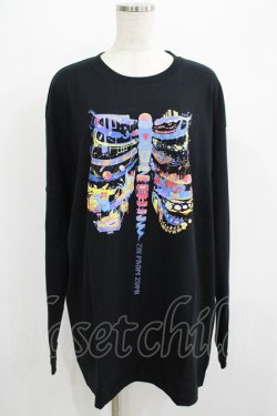 画像1: QOOZA / QOOZA×zumi Costal Long Sleeve Tee  黒 H-25-07-06-043-PU-TO-KB-ZH