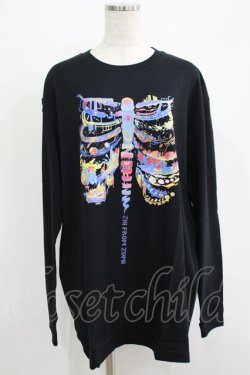 画像1: QOOZA / QOOZA×zumi Costal Long Sleeve Tee  黒 H-25-07-06-044-PU-TO-KB-ZH
