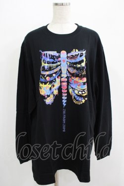 画像1: QOOZA / QOOZA×zumi Costal Long Sleeve Tee  黒 H-25-07-06-045-PU-TO-KB-ZH