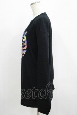 画像2: QOOZA / QOOZA×zumi Costal Long Sleeve Tee  黒 H-25-07-06-046-PU-TO-KB-ZH