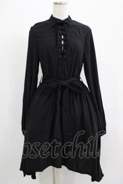 画像1: KILL STAR / DUALITY DRESS S ブラック H-25-07-06-005-SL-OP-KB-ZH