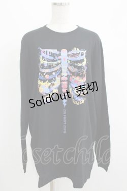 画像1: QOOZA / QOOZA×zumi Costal Long Sleeve Tee  黒 H-25-07-06-049-PU-TO-KB-ZI