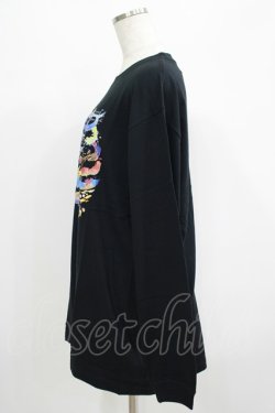 画像2: QOOZA / QOOZA×zumi Costal Long Sleeve Tee  黒 H-25-07-06-049-PU-TO-KB-ZH