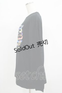 画像2: QOOZA / QOOZA×zumi Costal Long Sleeve Tee  黒 H-25-07-06-049-PU-TO-KB-ZI