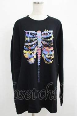 画像1: QOOZA / QOOZA×zumi Costal Long Sleeve Tee  黒 H-25-07-06-050-PU-TO-KB-ZH