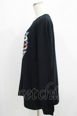 画像2: QOOZA / QOOZA×zumi Costal Long Sleeve Tee  黒 H-25-07-06-051-PU-TO-KB-ZH