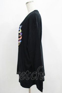 画像2: QOOZA / QOOZA×zumi Costal Long Sleeve Tee  黒 H-25-07-06-052-PU-TO-KB-ZH
