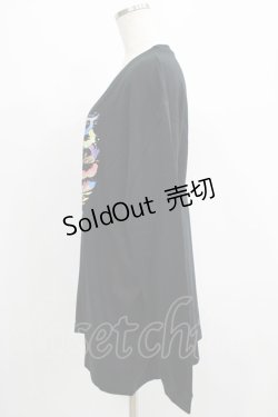画像2: QOOZA / QOOZA×zumi Costal Long Sleeve Tee  黒 H-25-07-06-052-PU-TO-KB-ZS