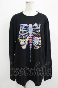 QOOZA / QOOZA×zumi Costal Long Sleeve Tee  黒 H-25-07-06-054-PU-TO-KB-ZH