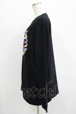 画像2: QOOZA / QOOZA×zumi Costal Long Sleeve Tee  黒 H-25-07-06-054-PU-TO-KB-ZH
