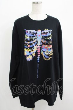 画像1: QOOZA / QOOZA×zumi Costal Long Sleeve Tee  黒 H-25-07-06-056-PU-TO-KB-ZH