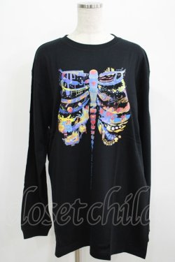 画像1: QOOZA / QOOZA×zumi Costal Long Sleeve Tee  黒 H-25-07-06-057-PU-TO-KB-ZH