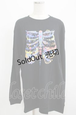 画像1: QOOZA / QOOZA×zumi Costal Long Sleeve Tee  黒 H-25-07-06-057-PU-TO-KB-ZH
