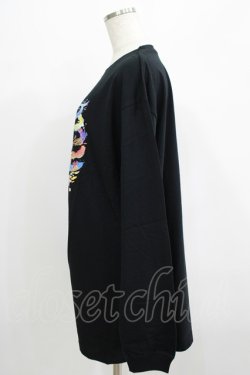 画像2: QOOZA / QOOZA×zumi Costal Long Sleeve Tee  黒 H-25-07-06-058-PU-TO-KB-ZH