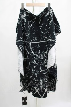 画像2: KILL STAR / HEAVY AND DOOMED BEACH TOWEL  黒 H-25-07-06-060-SL-ZA-KB-ZH