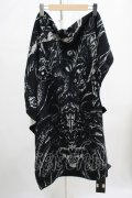 KILL STAR / HEAVY AND DOOMED BEACH TOWEL  黒 H-25-07-06-061-SL-ZA-KB-ZH