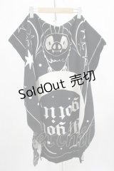 KILL STAR / HAUNT IT COFFIN TOWEL  黒 H-25-07-06-062-SL-ZA-KB-ZH