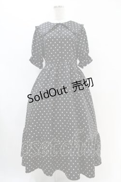 画像1: m petit by misako / ナシジドットワンピース L ブラック H-25-07-06-1038-LO-OP-NS-ZH