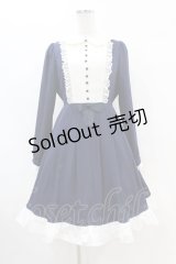 axes femme POETIQUE / ヨーク切替ワンピース M ネイビー H-25-07-06-1039-AX-OP-NS-ZH