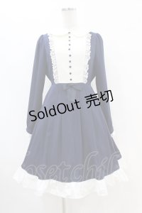 axes femme POETIQUE / ヨーク切替ワンピース M ネイビー H-25-07-06-1039-AX-OP-NS-ZH